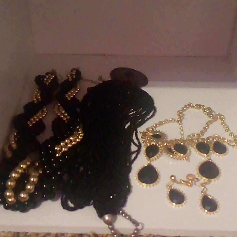 Black is in to win necklaces